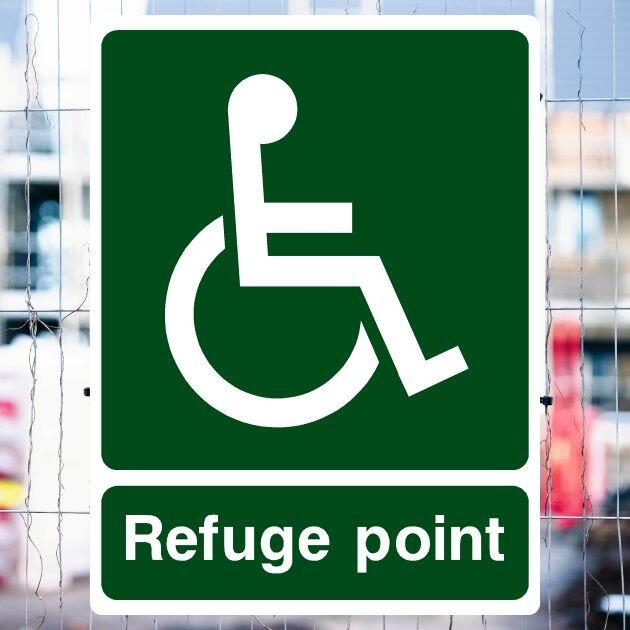 Refuge Point Location Sign-The Safety Sheep Store