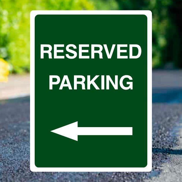 Reserved Parking Left Sign-The Safety Sheep Store