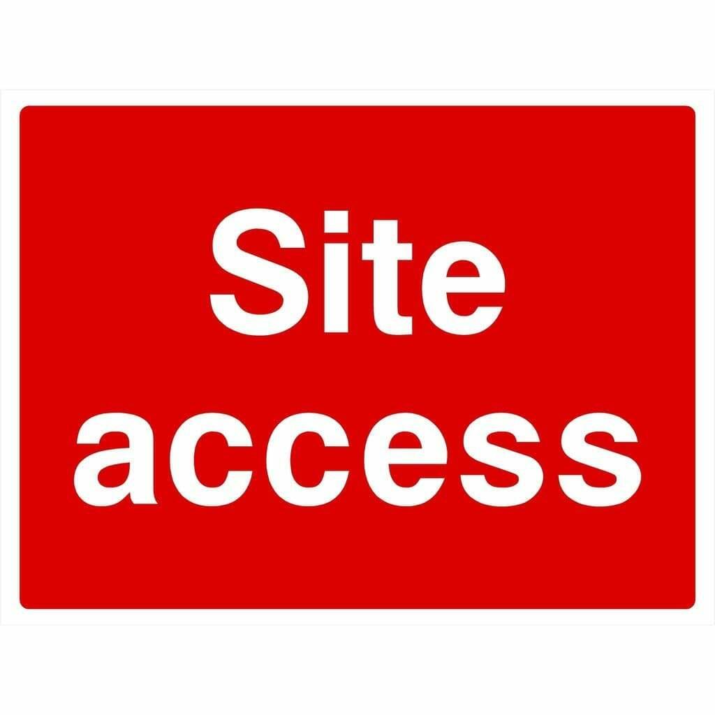 Site Access Sign - UK Safety Signs Store