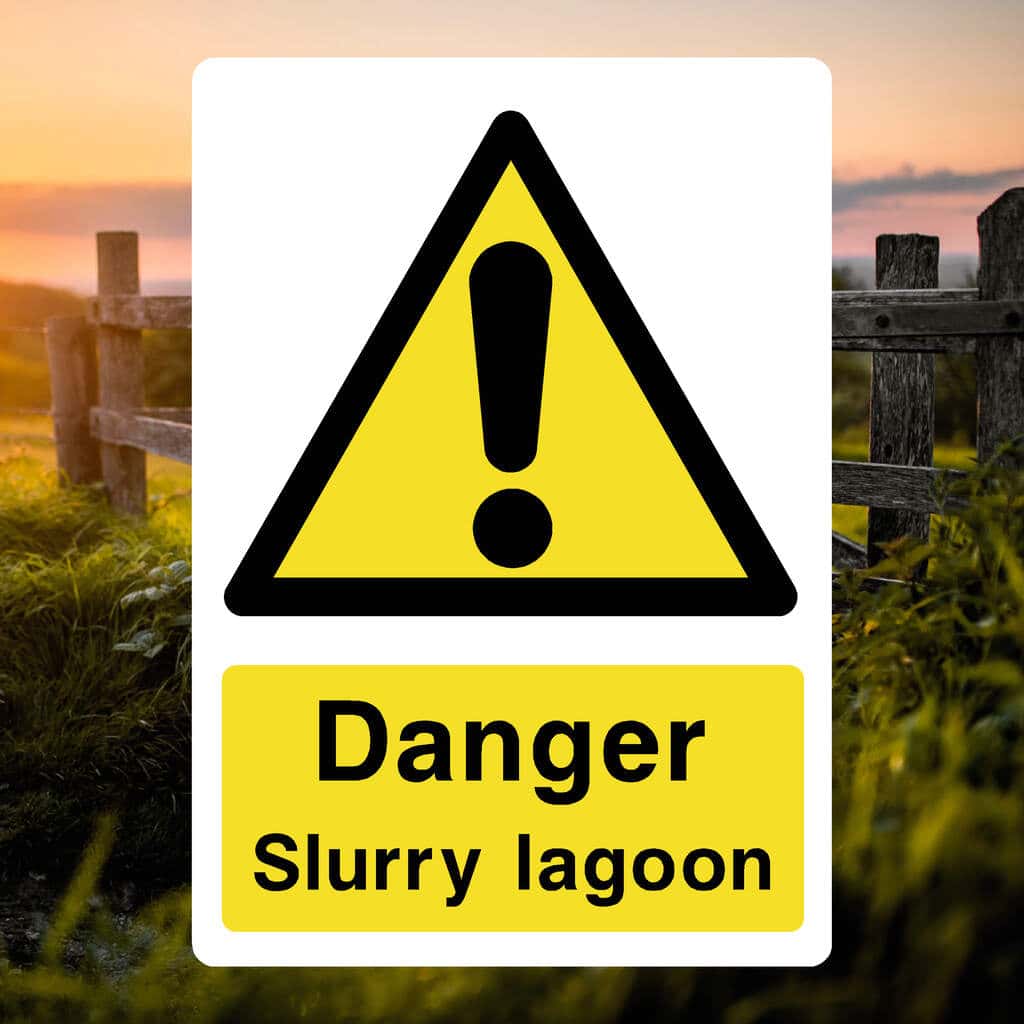 Slurry Lagoon Sign-The Safety Sheep Store