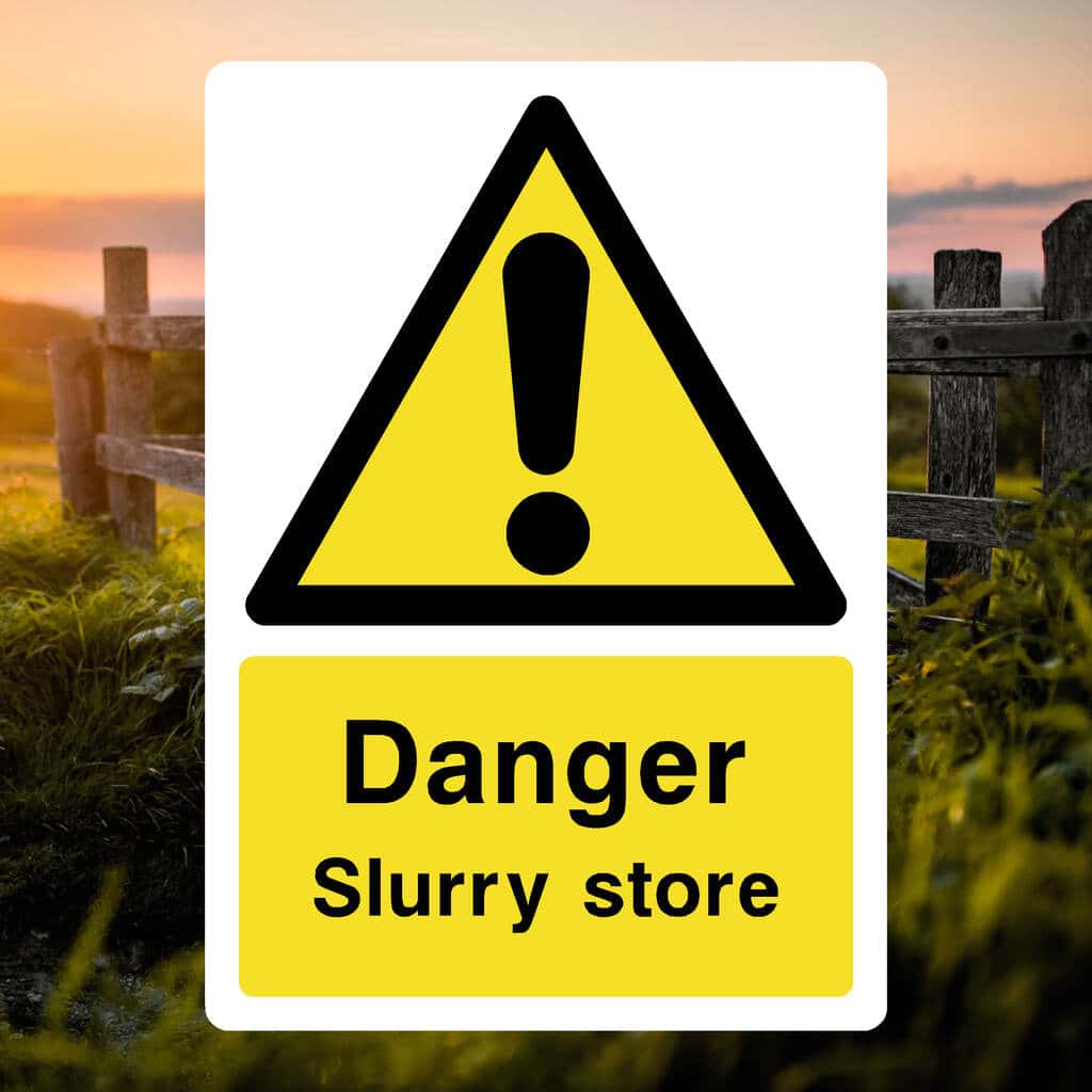 Slurry Store Sign-The Safety Sheep Store