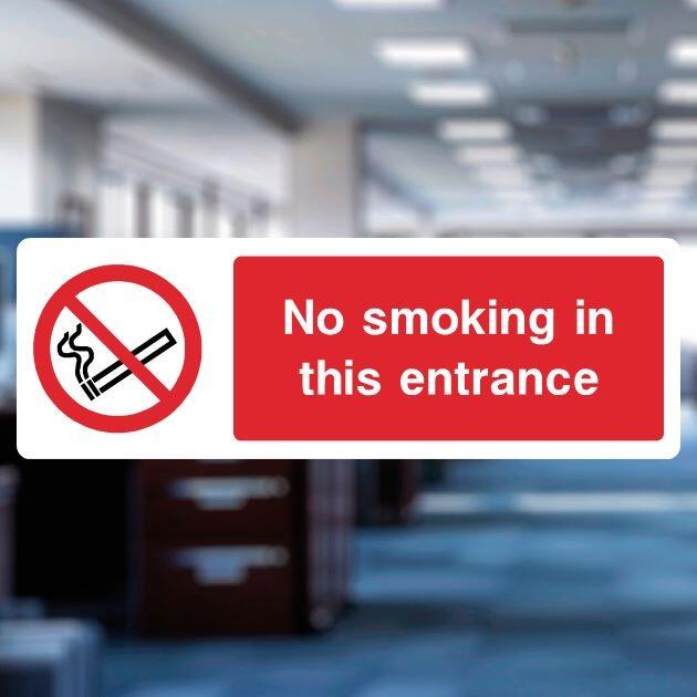 No Smoking In This Entrance Sign - UK Safety Signs Store