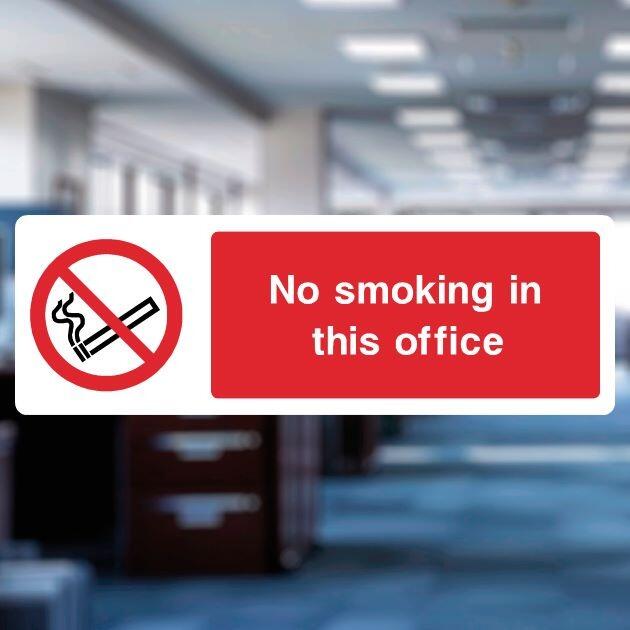 No Smoking In This Office Sign - UK Safety Signs Store