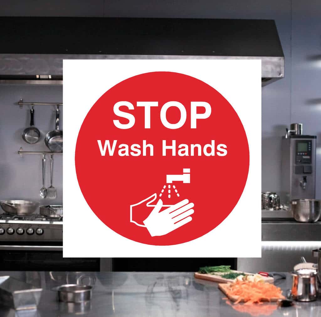 Stop Wash Hands Sign-The Safety Sheep Store