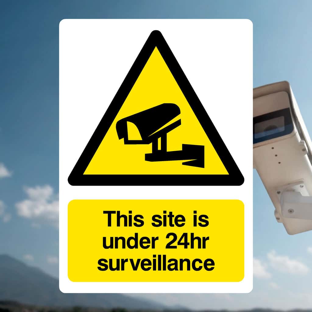 This Site Is Under 24hr Surveillance Sign-The Safety Sheep Store