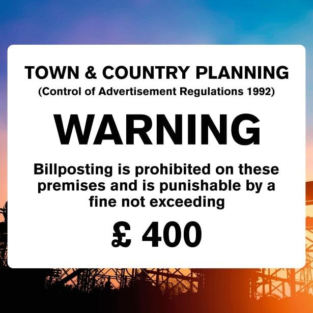 Town & Country Planning Information Sign-The Safety Sheep Store