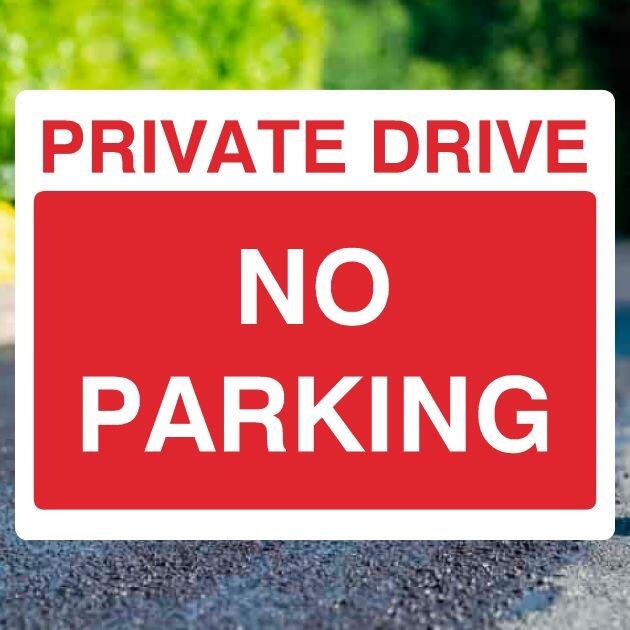 Private Drive No Parking Sign - UK Safety Signs Store