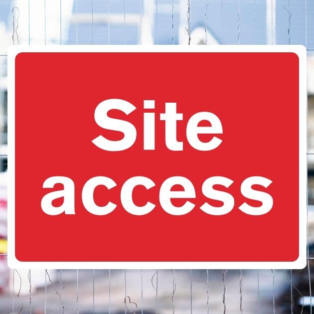 Site Access Sign - The Safety Signs Store