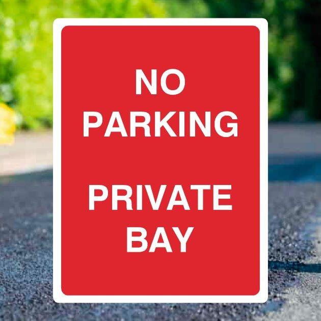 No Parking Private Bay Sign - UK Safety Signs Store