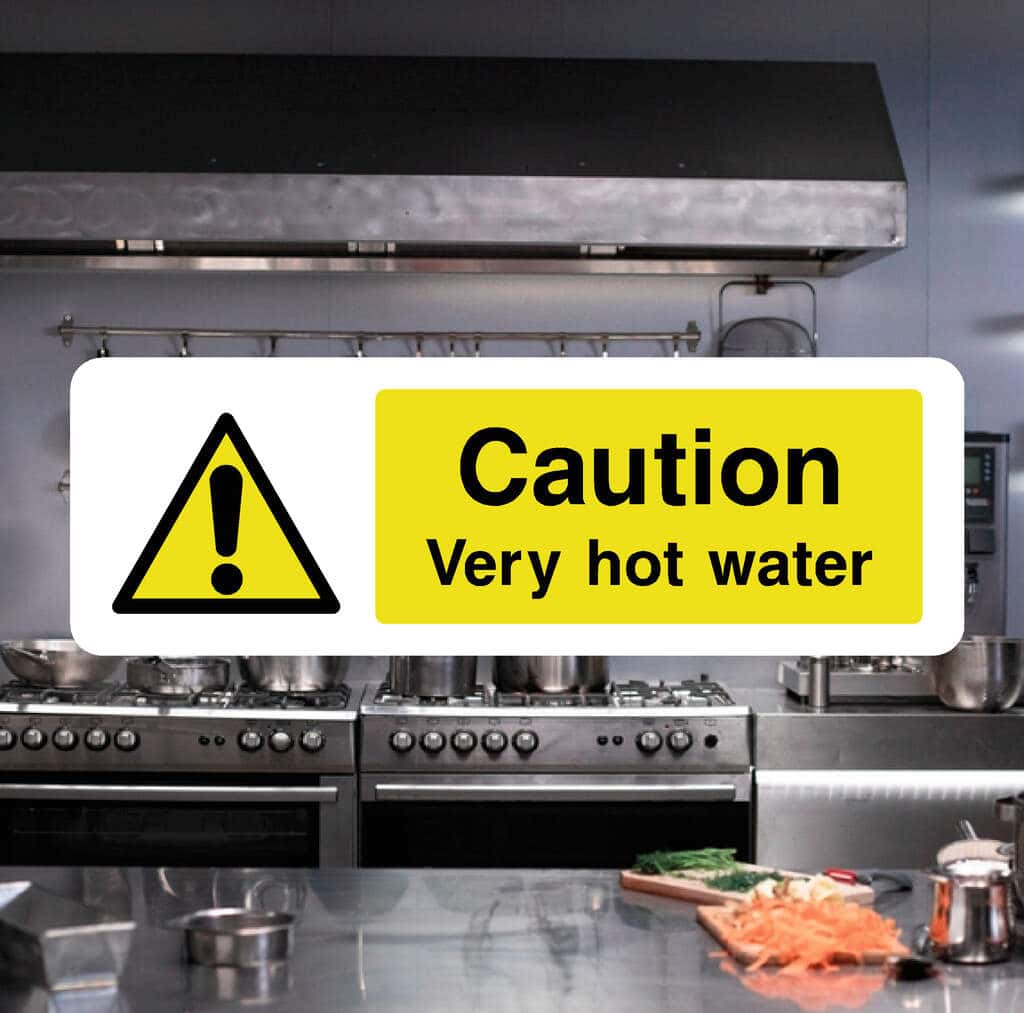 Very Hot Water Sign-The Safety Sheep Store