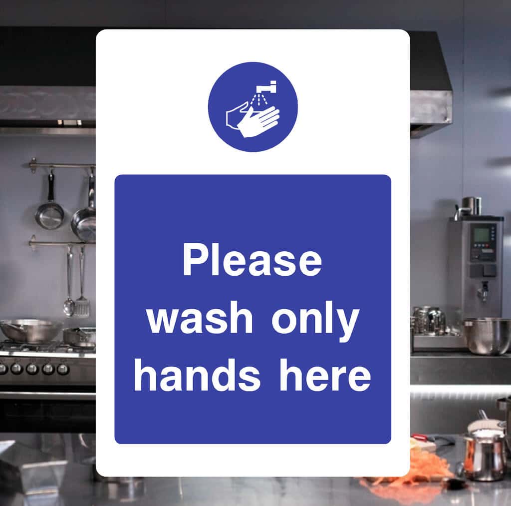 Wash Only Hands Here Sign-The Safety Sheep Store