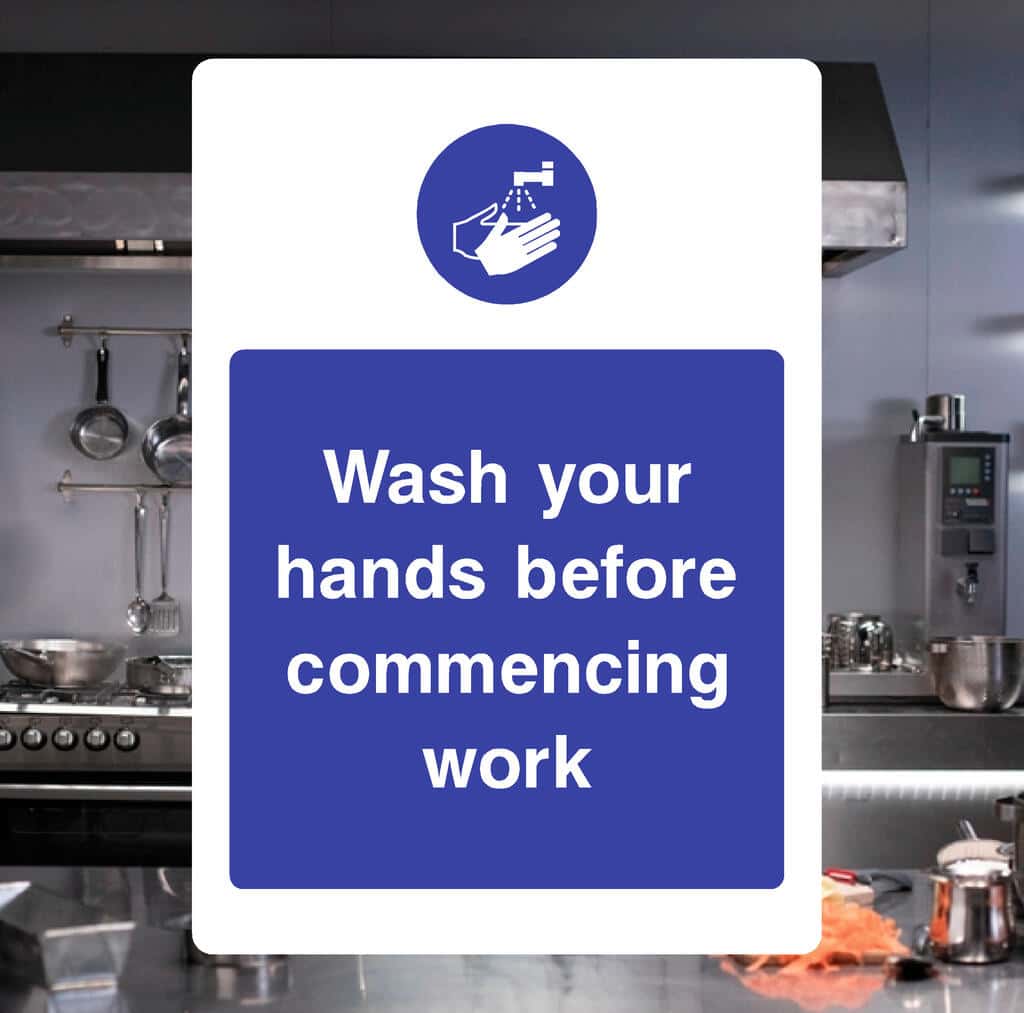 Wash Your Hands Before Commencing Work Sign-The Safety Sheep Store