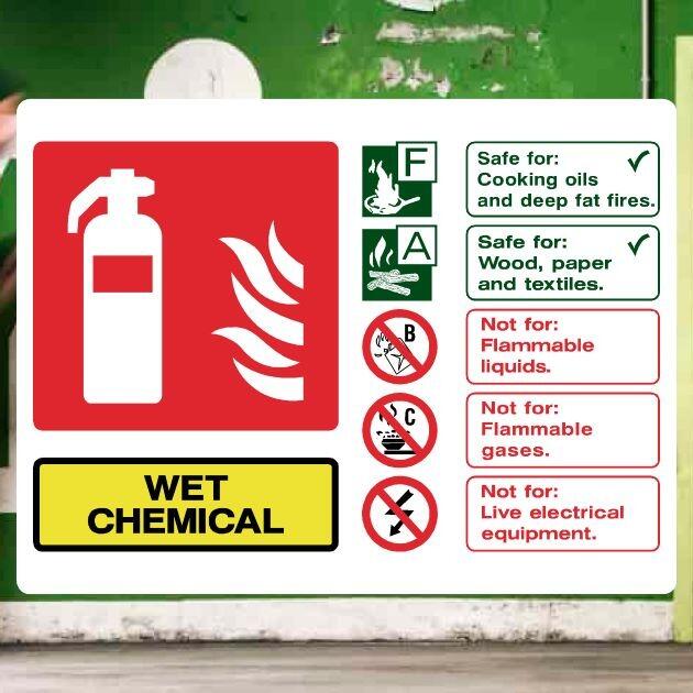 Wet Chemical Fire Equipment Sign-The Safety Sheep Store