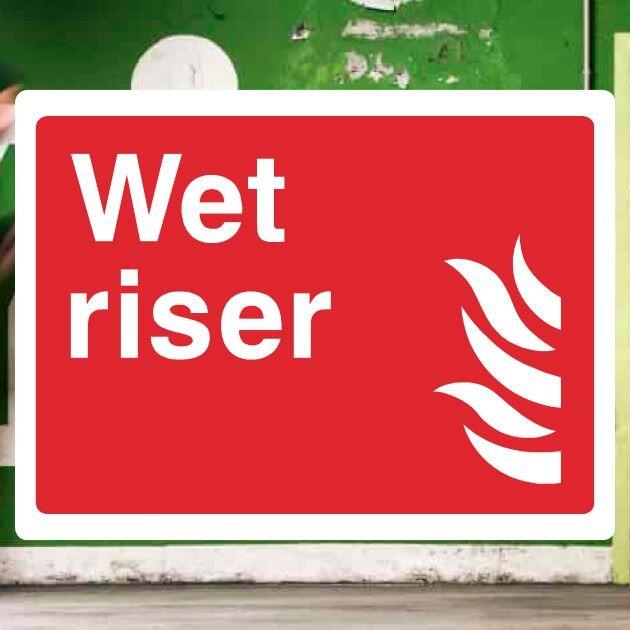 Wet Riser Fire Equipment Sign-The Safety Sheep Store