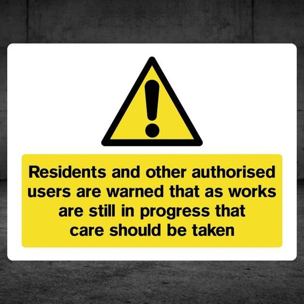 Works In Progress Warning Sign – Safety Sheep – The Safety Sheep Store
