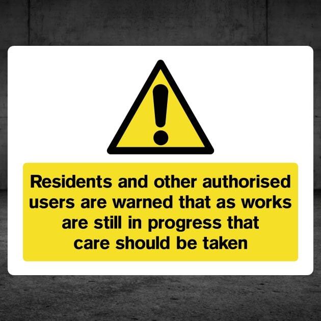 Works In Progress Warning Sign-The Safety Sheep Store