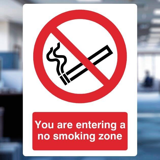 You Are Entering A No Smoking Zone Sign-The Safety Sheep Store
